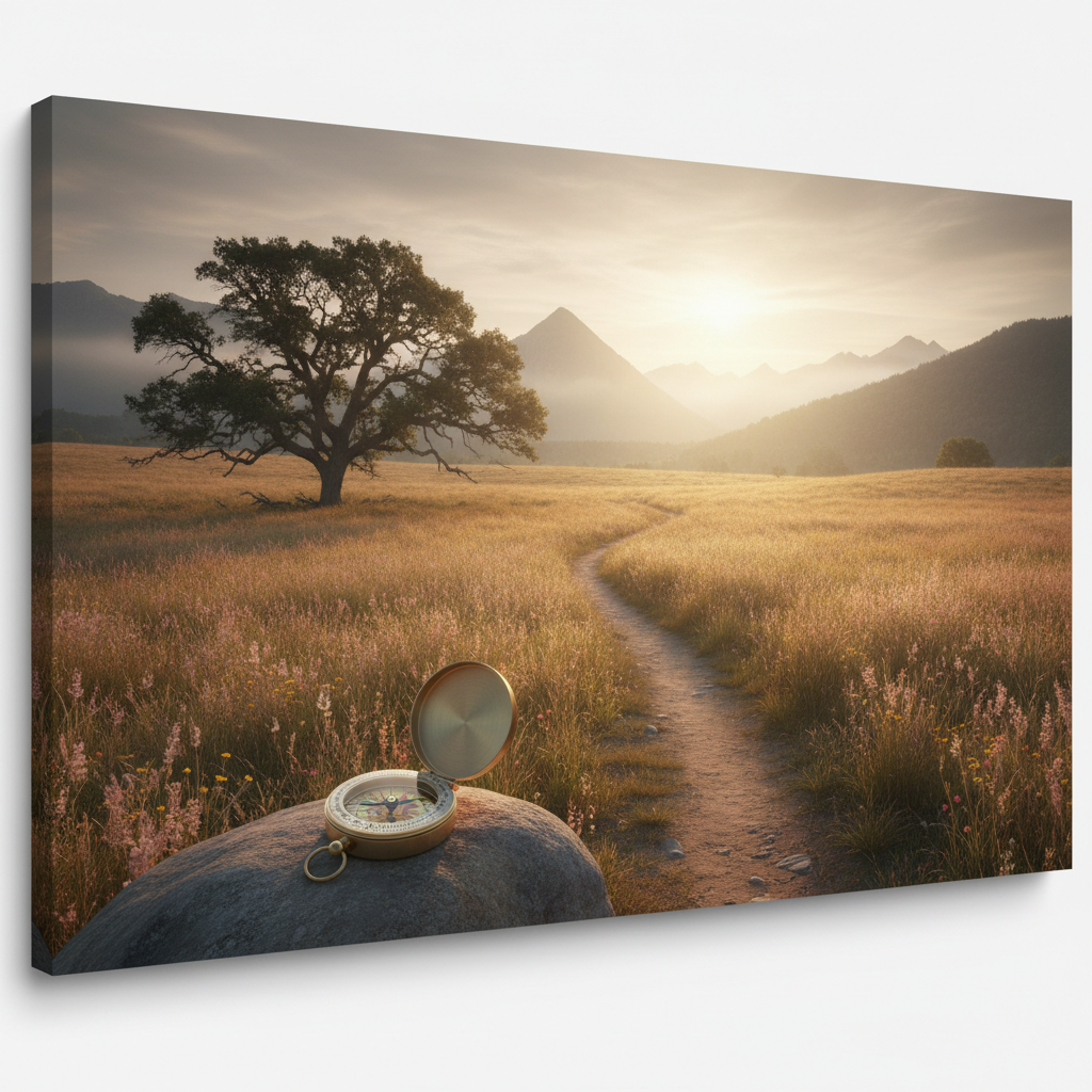 Confident person walking towards a bright future.