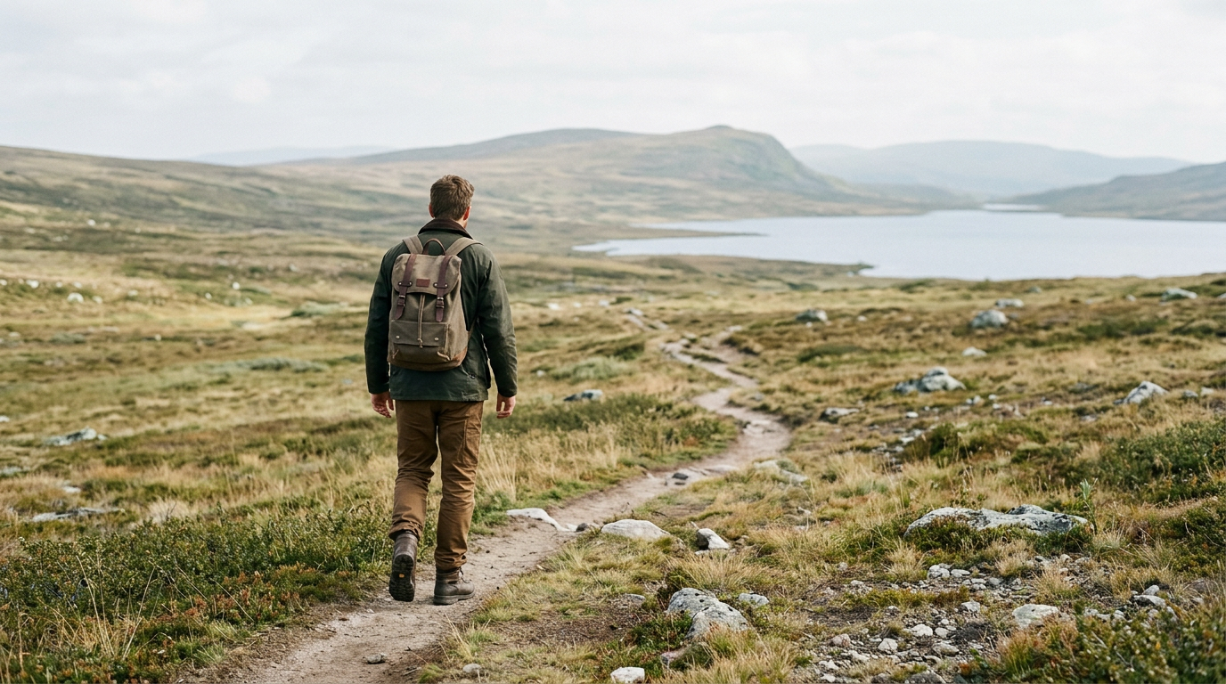 Man looking determinedly into the distance, representing finding a "why" to live.