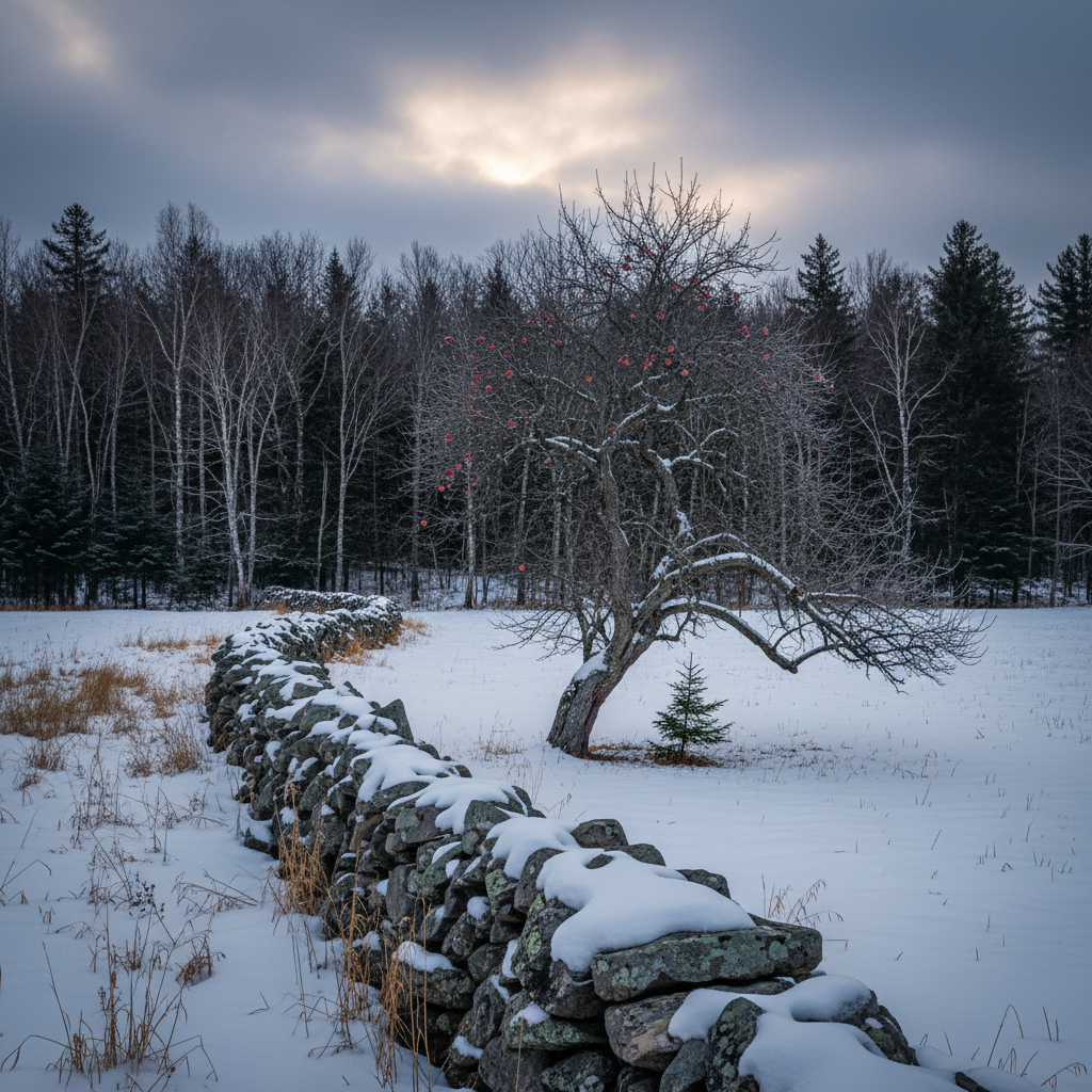 Robert Frost, mid-shot, looking thoughtful.