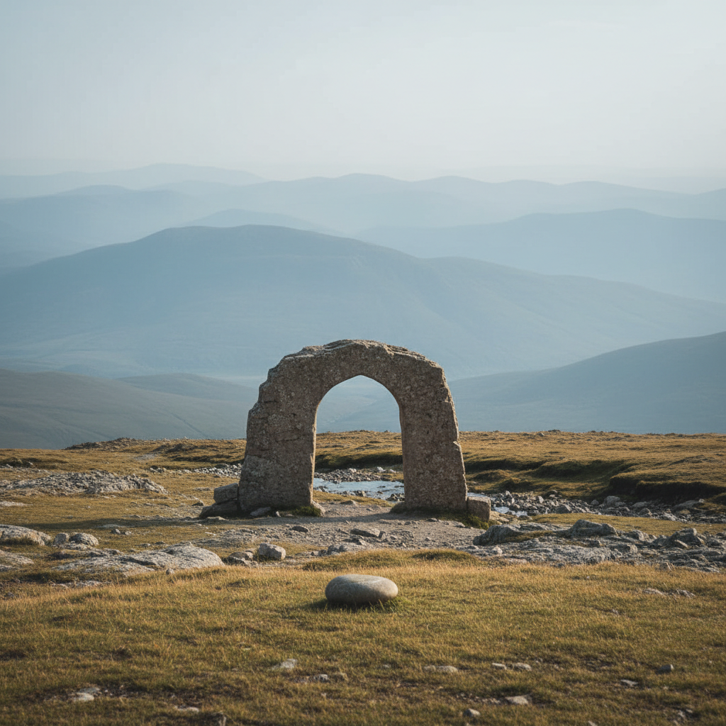 Tiny dots representing past and future