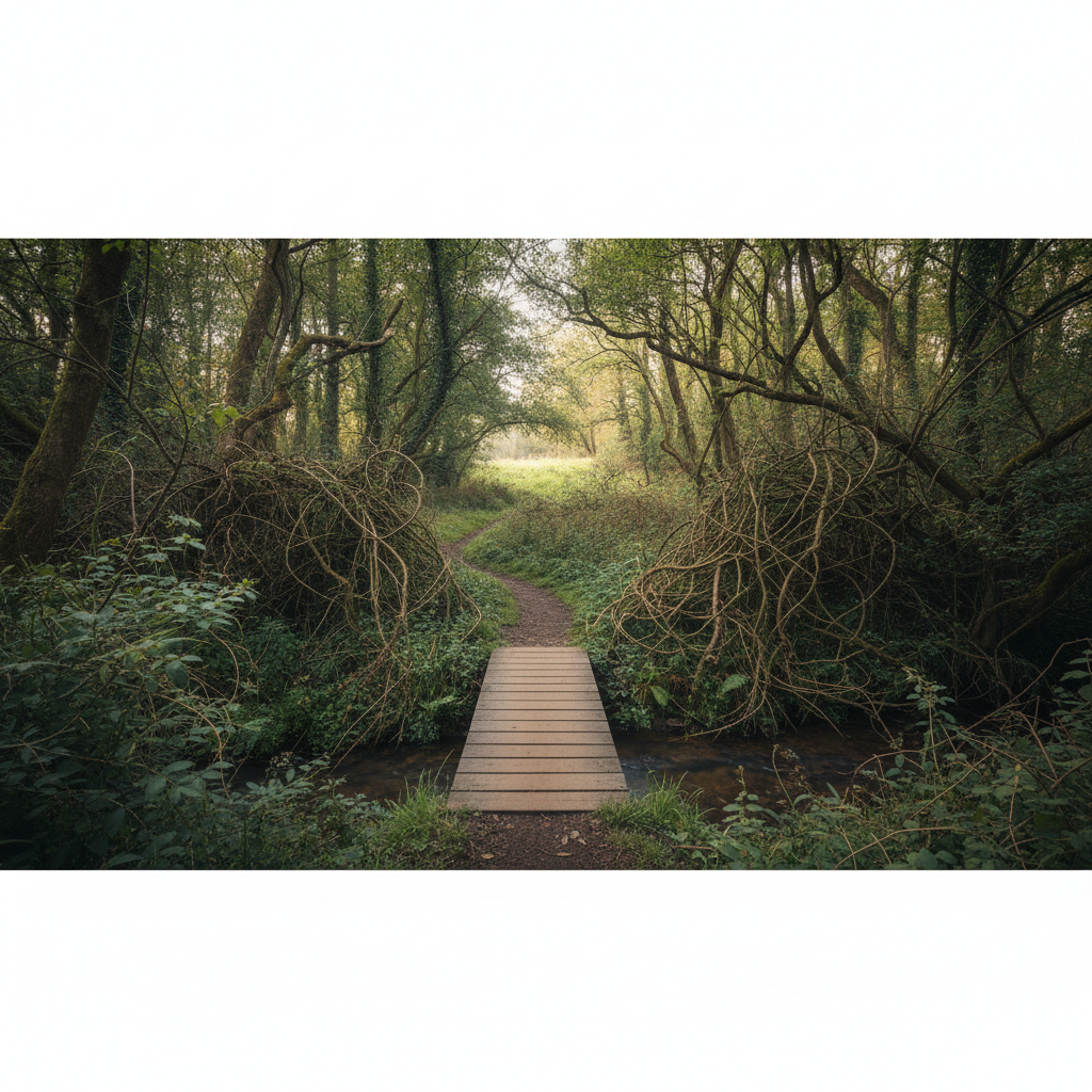 Illustration of a single feather floating serenely.