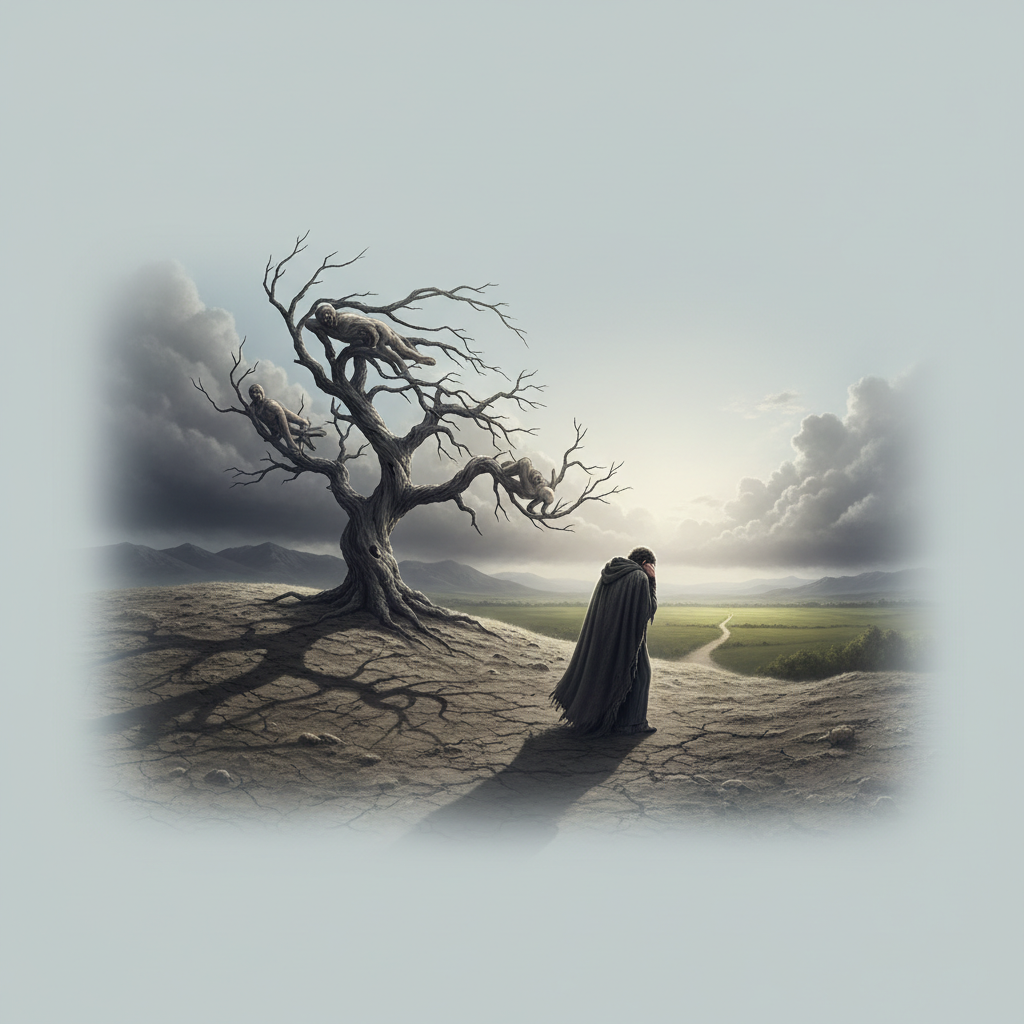 Man fears suffering, experiencing it now.