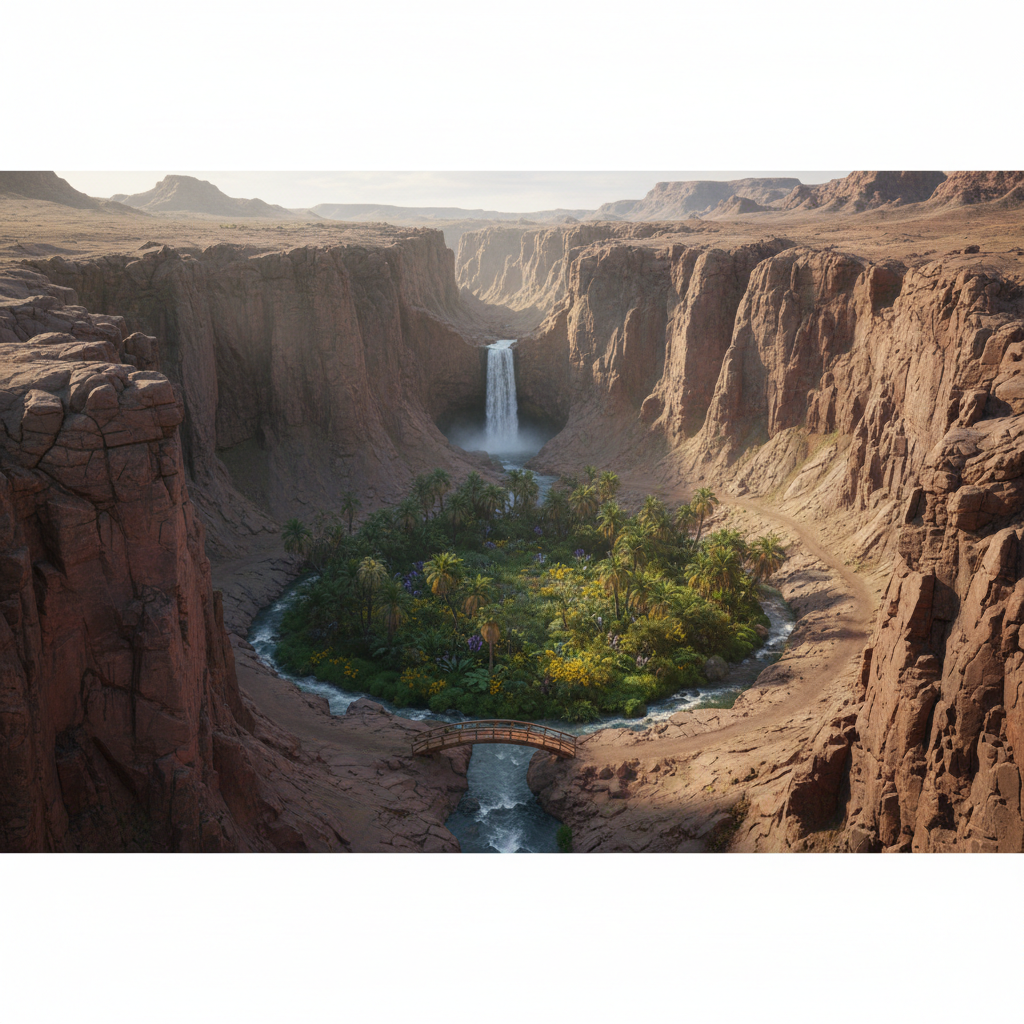 Metaphorical illustration of difficulty transforming into opportunity.