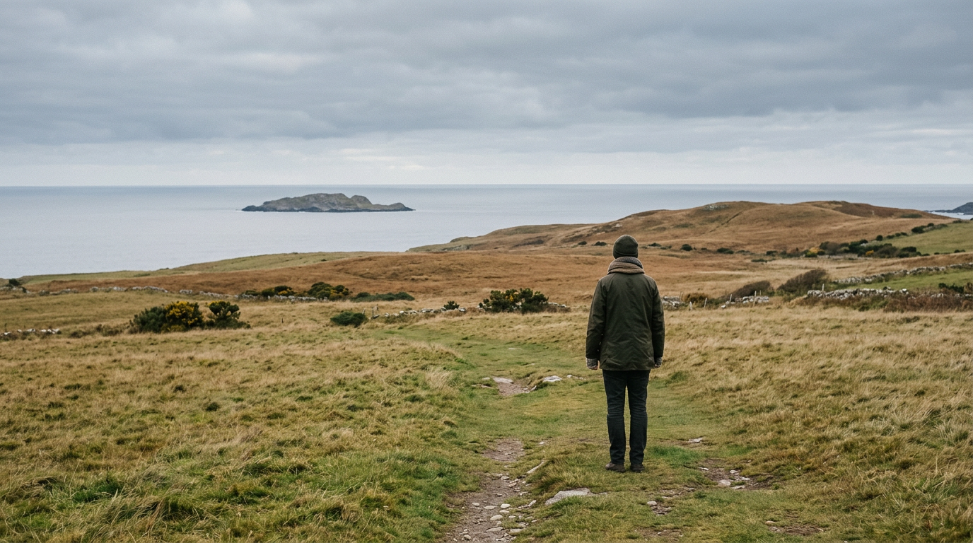 Man sitting at desk, contemplating his next move in life.