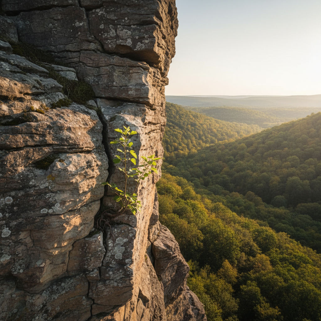 Determined person trying something new.