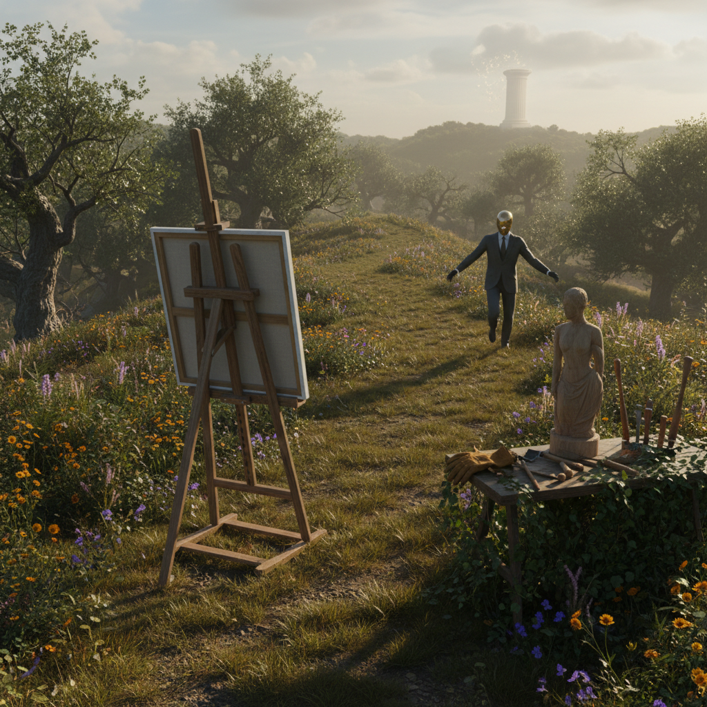 Man reading, a thought bubble shows question marks.