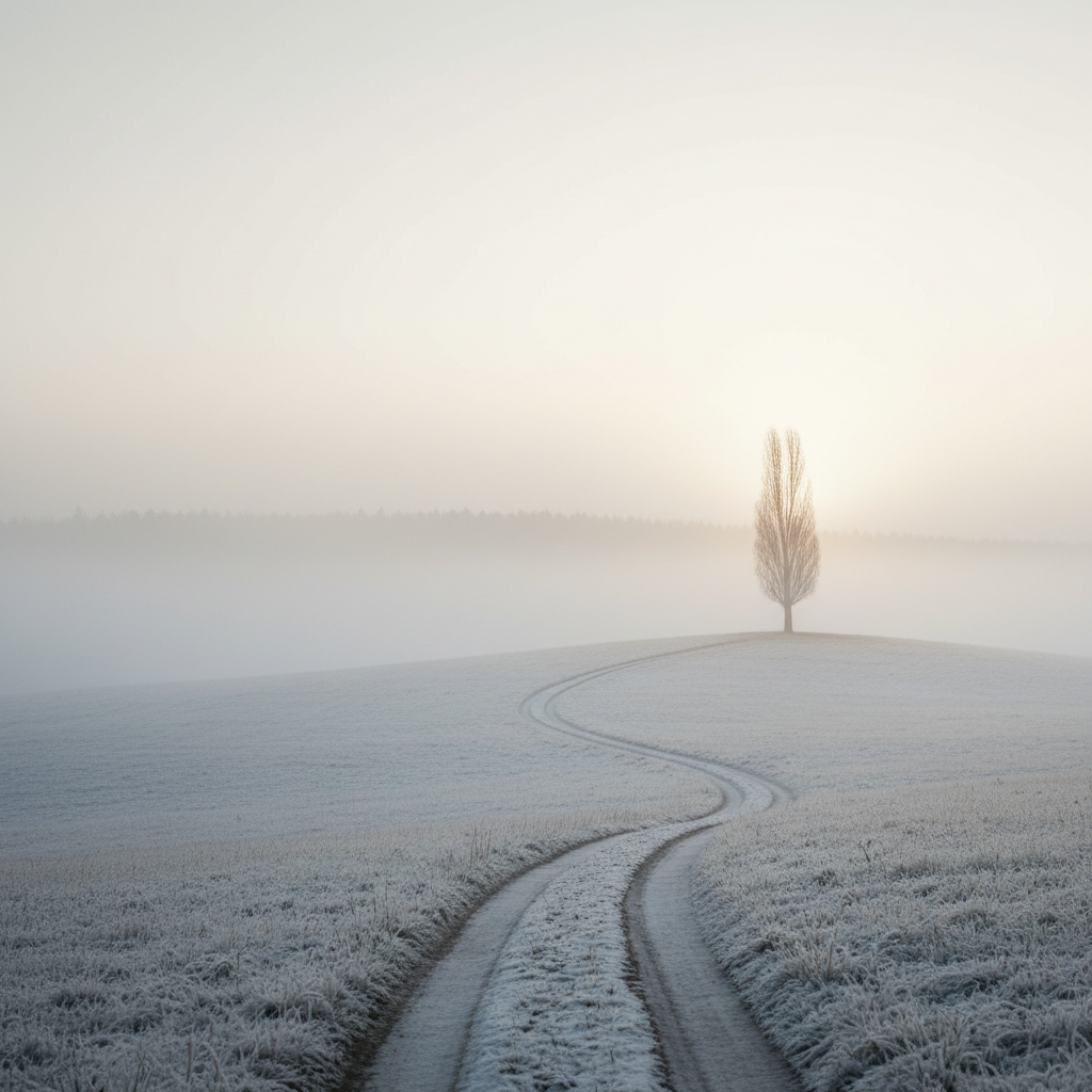 New year, like an unwritten book chapter.