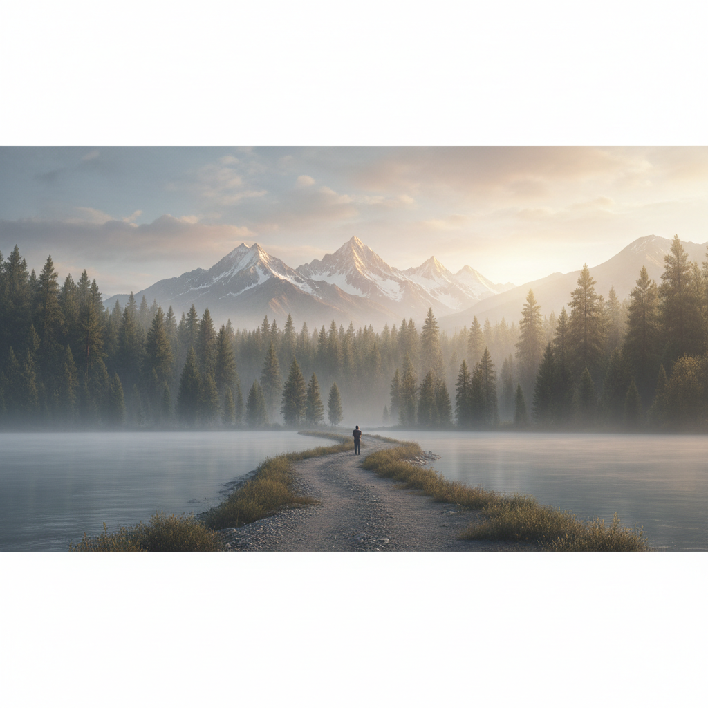 Person starting a journey towards success with a motivational quote about starting.