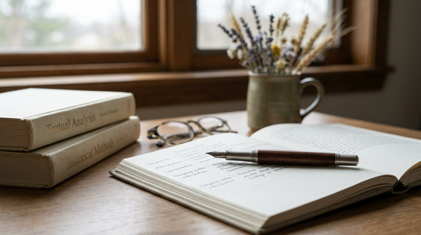 Ascribe" title overlayed on abstract digital art background.