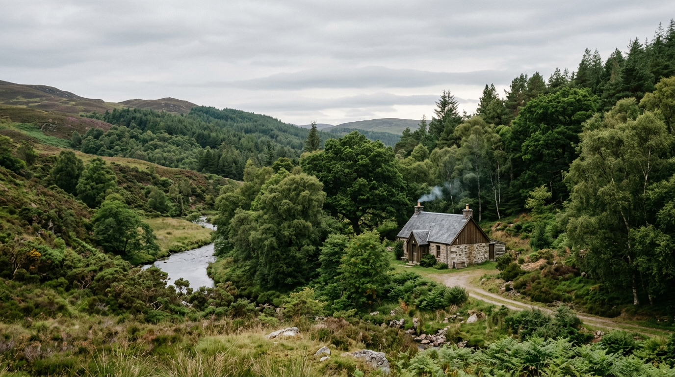 Young woman sitting comfortably in a cozy armchair, reading a book.