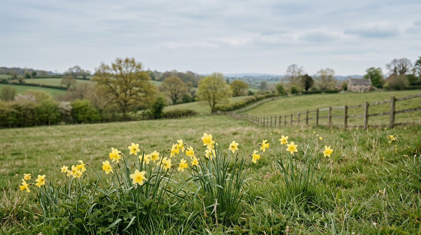 Close-up of vibrant yellow jonquil daffodils blooming in spring.