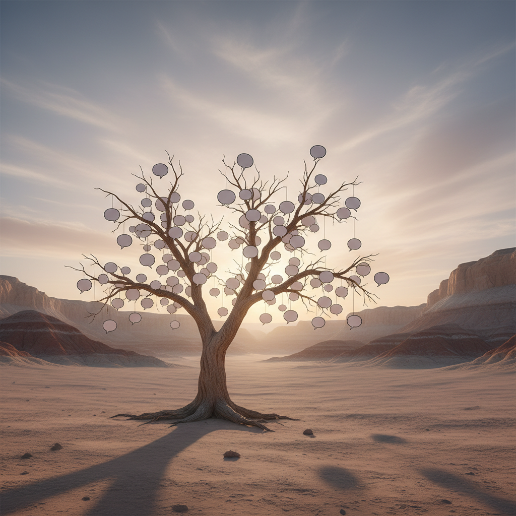 Loquacious person talking, smiling, and gesturing animatedly.