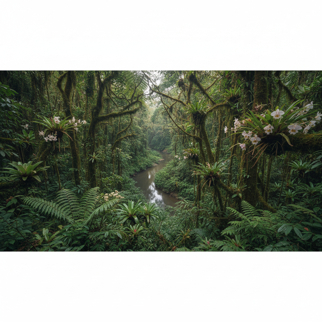 Lush green vegetation covering a hillside.