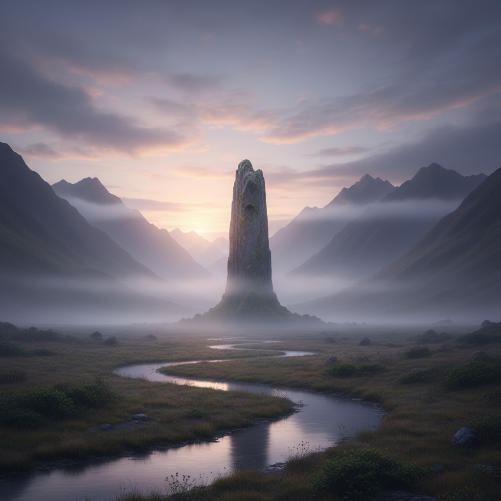 An abstract, vibrant depiction of awe and wonder with glowing, ethereal colors.