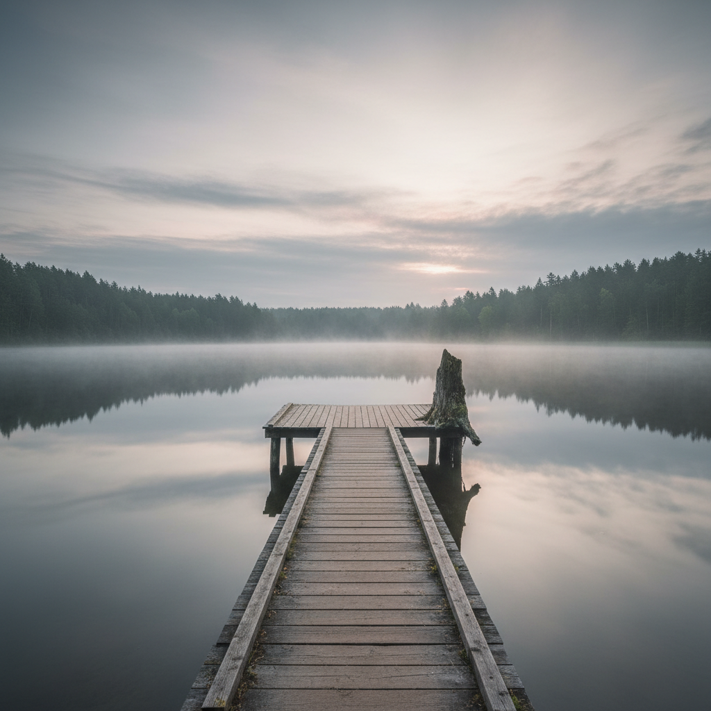 Abstract dreamscape with ethereal colors and flowing shapes, evoking a sense of wonder and mystery.