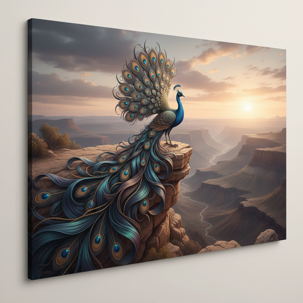 Panache: a stylish bird with vibrant plumage.