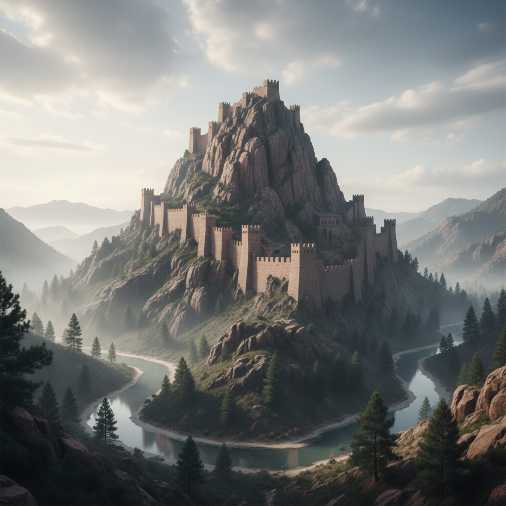 Portrait of a formidable military leader.