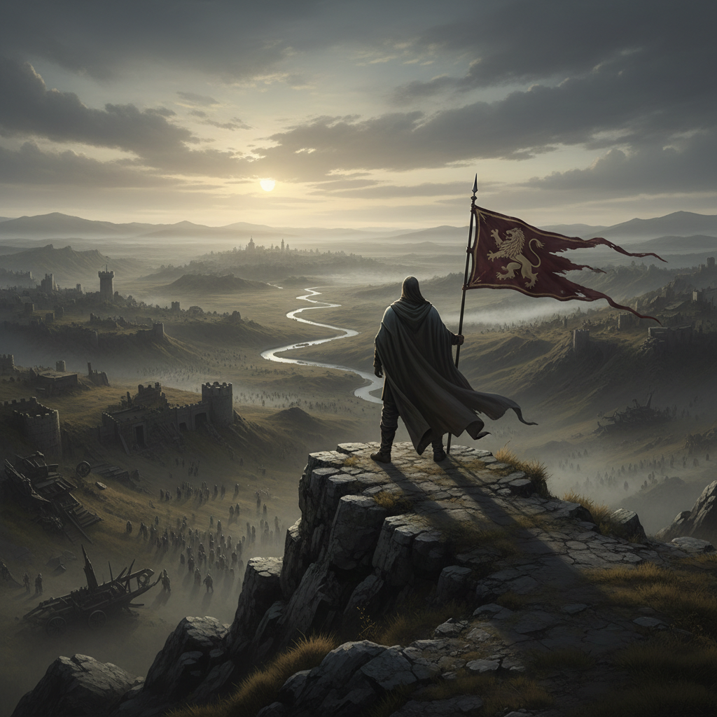 Diverse historical figures in black and white portraits.