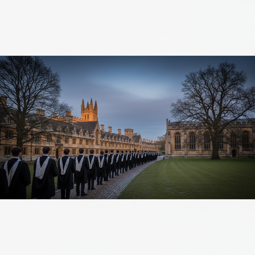 Subfusc: Oxford University student academic dress and gown